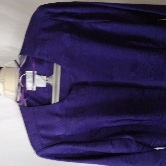 PRIDE & JOY WOMEN LONG SLEEVE BLAZER TOP BUILT IN & PANTS SUIT PLUS SIZE - Picture 2 of 13